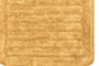 Mijölnir Juego de alfombrillas de baño de algodón 100% Mostaza (2 piezas)